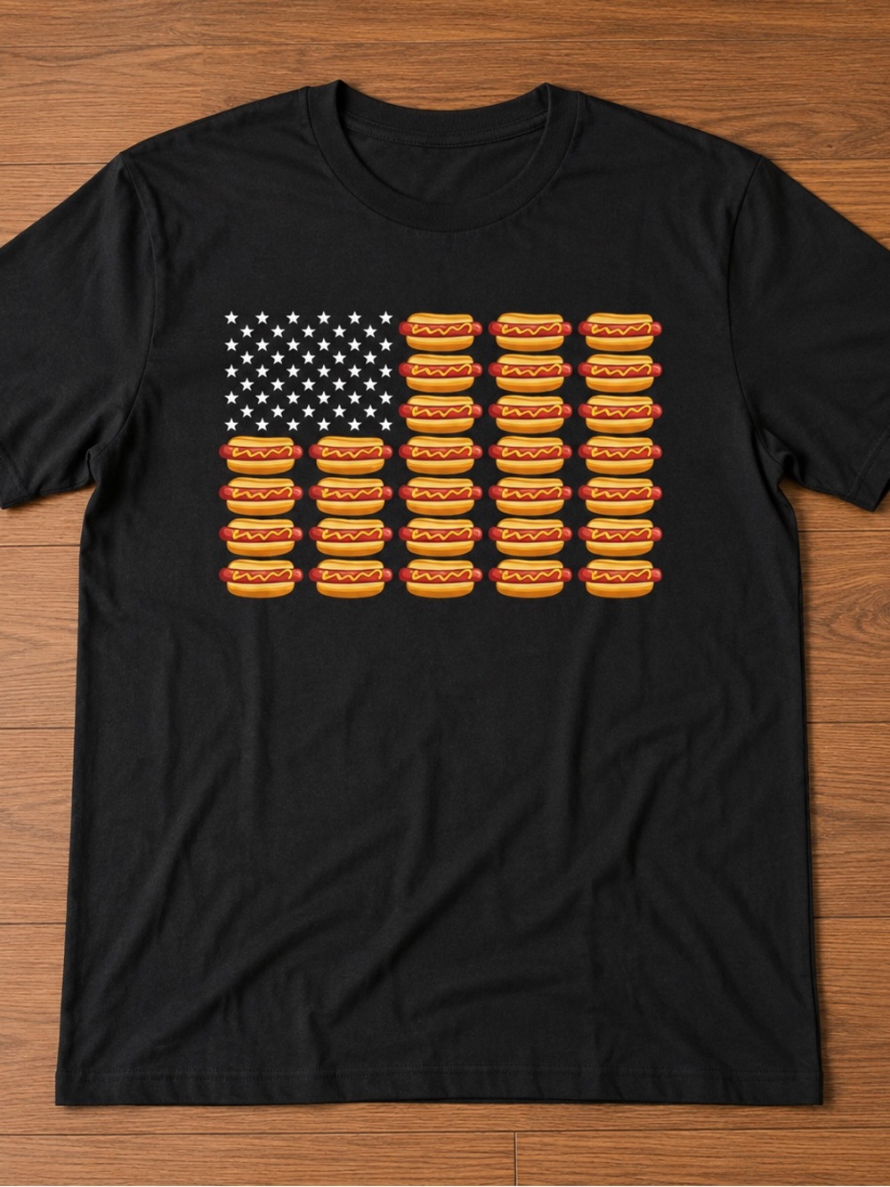 Hot Dog American Flag shirt